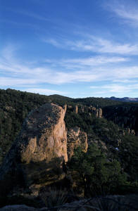 View from the end of the road in Chiricahua