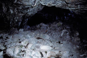 Inside Heppe Ice Cave